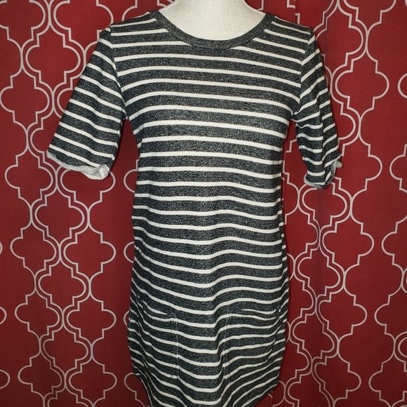 French Connection Normandy Stripe Tee Dress Sz 4 - Picture 3 of 10